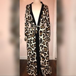 Leopard print cardigan